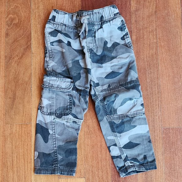 OshKosh B'gosh Toddler Gray Camo Cargo Pants Size 2T - Picture 4 of 8